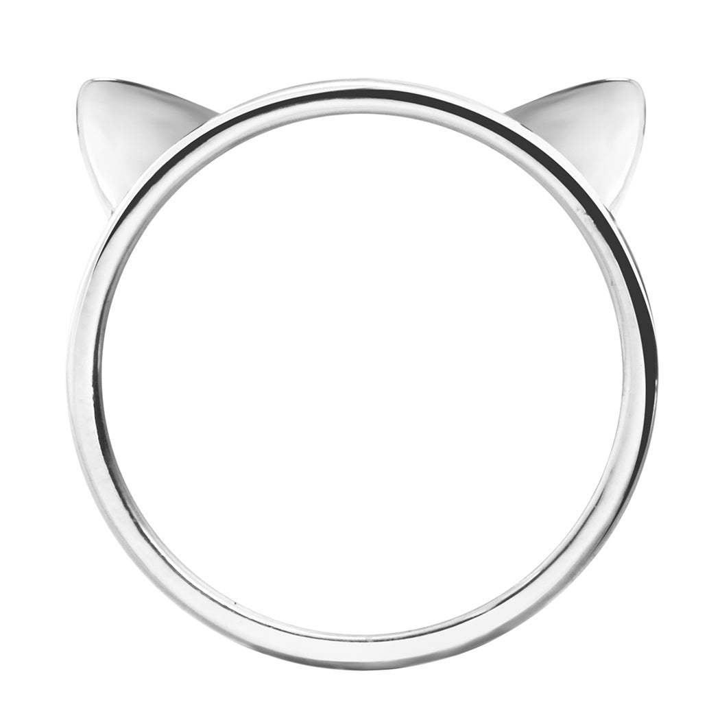 Cute animal ring,ears, sweet, simple joint ring tail ring.
