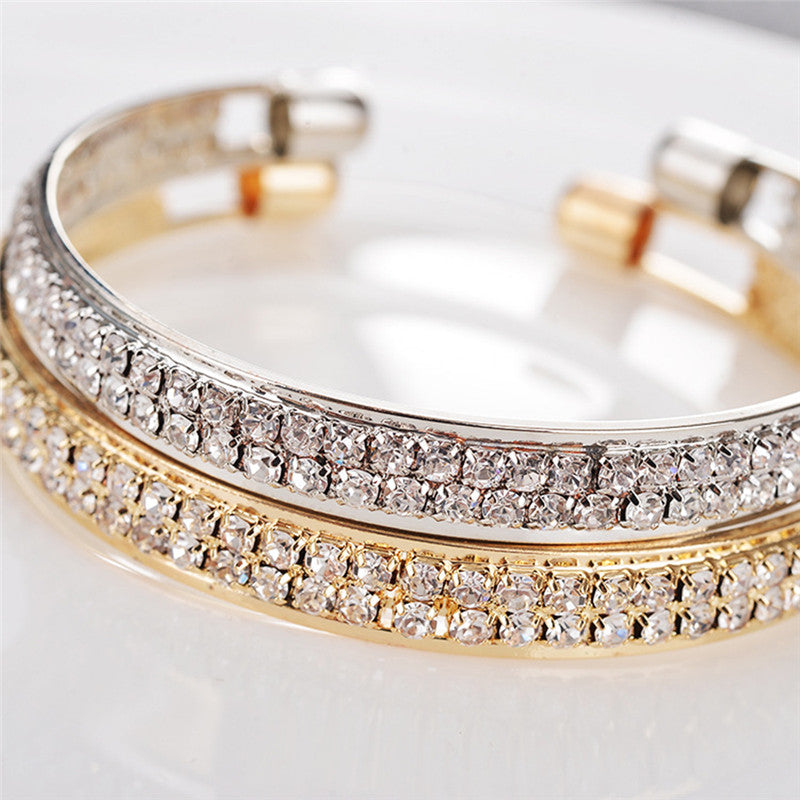 Women's Bracelet with Full Diamond Claw Chain