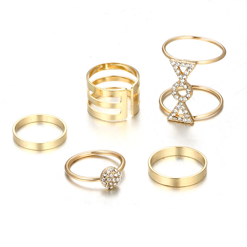 5-piece set with diamond ring