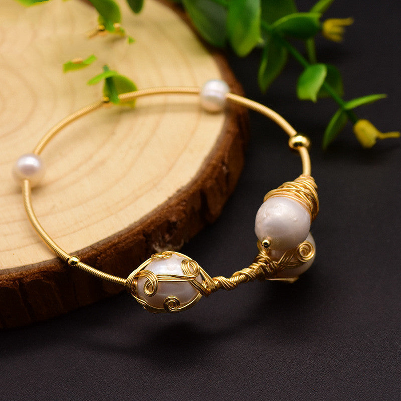 Pearl winding boutique bracelet