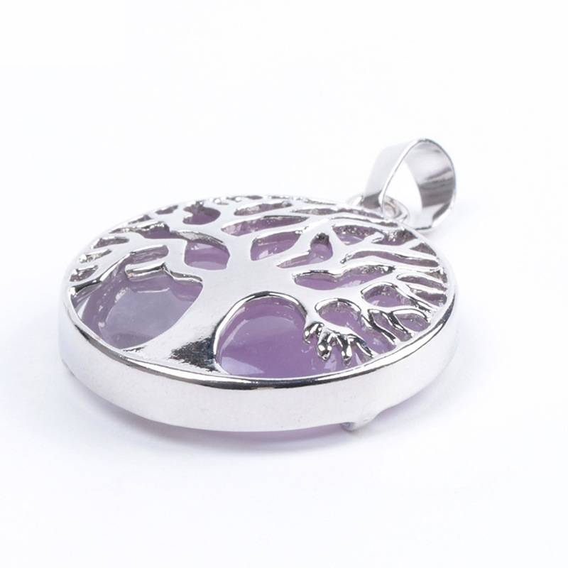 Natural stone pendant Life Tree Necklace