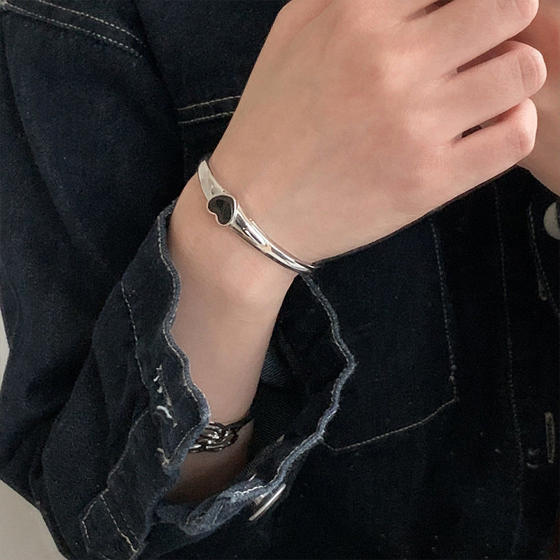 Fashion Knotted Heavy 925 Sterling Silver Bangle