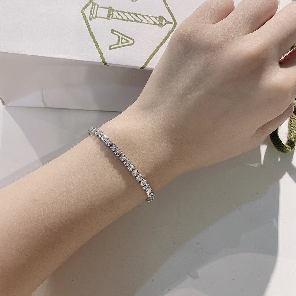 High Carbon Diamond Full Diamond Bracelet