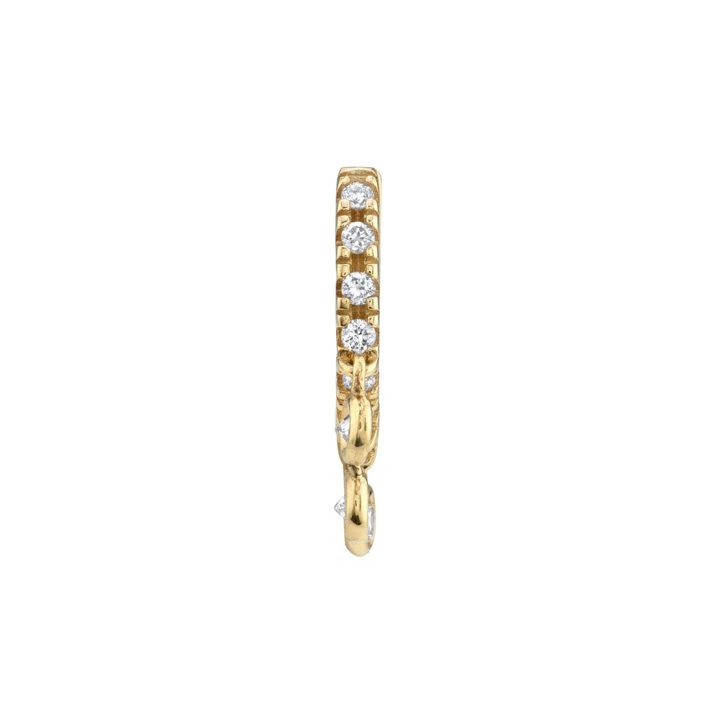 Multilayered Ring Earrings With Pearl Microzircon Earrings