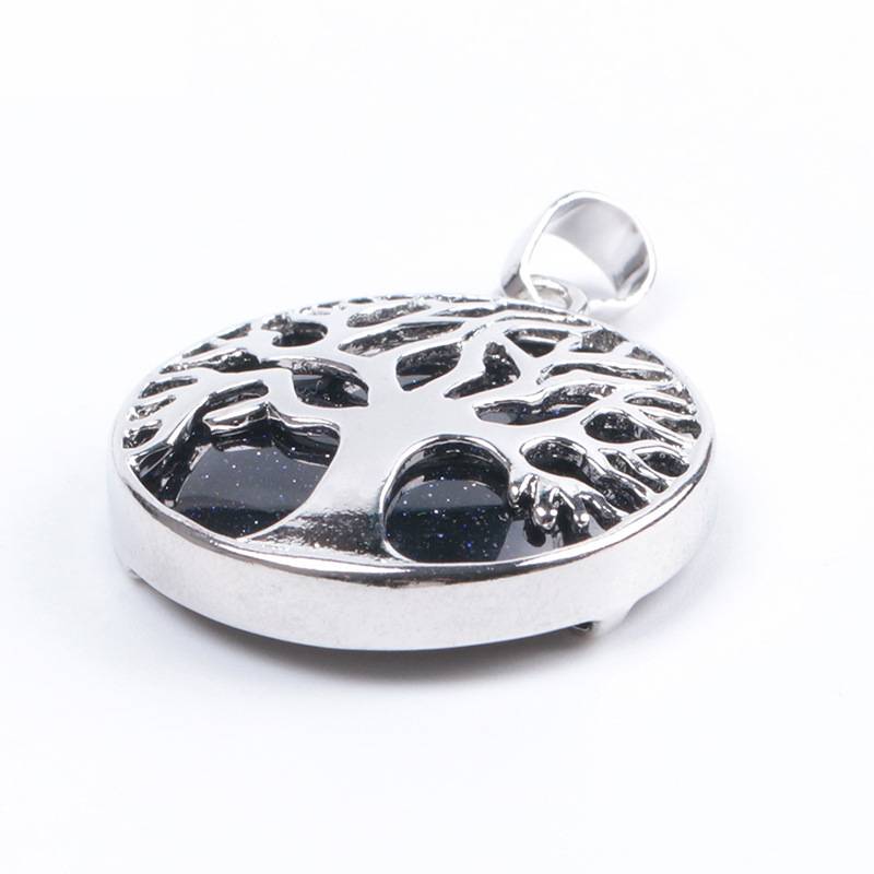 Natural stone pendant Life Tree Necklace
