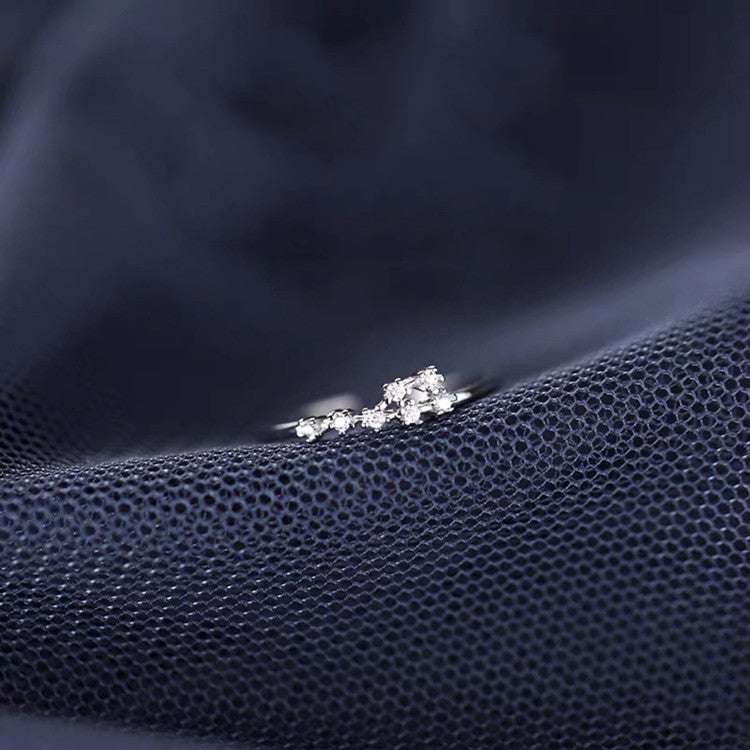 S925 Silver Twelve Constellation Ring Female