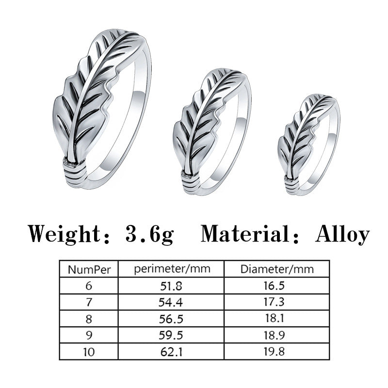Ring Classic Leaf Lady Ring Retro