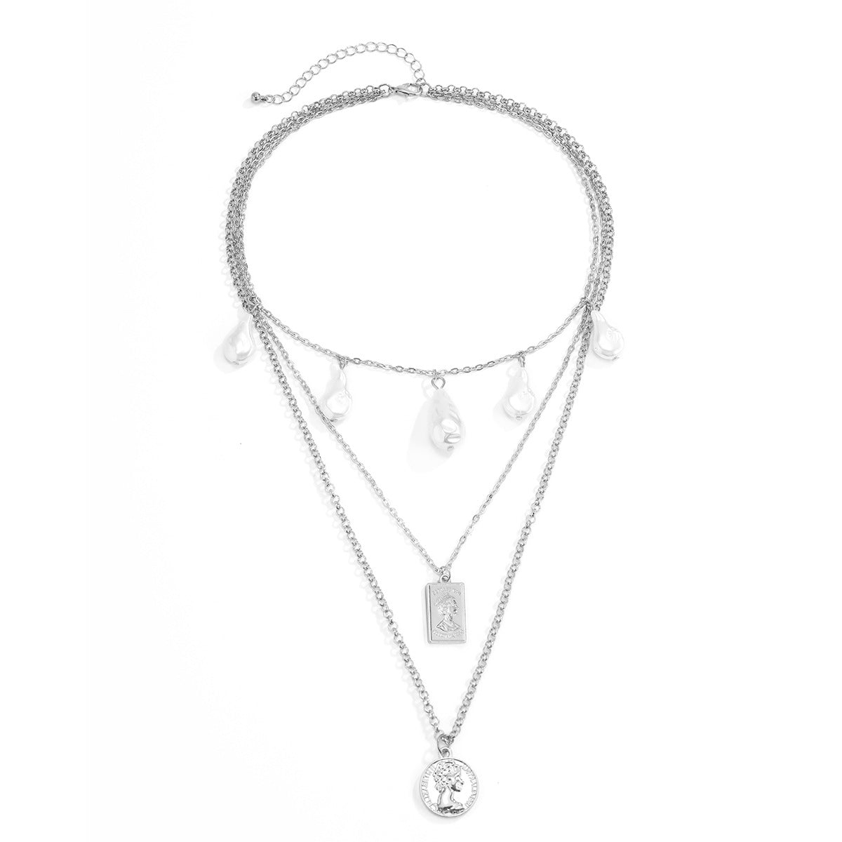 Baroque Shaped Pearl Stacking Necklace