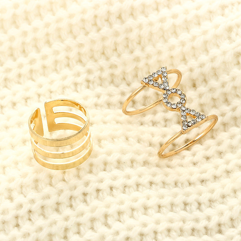 5-piece set with diamond ring
