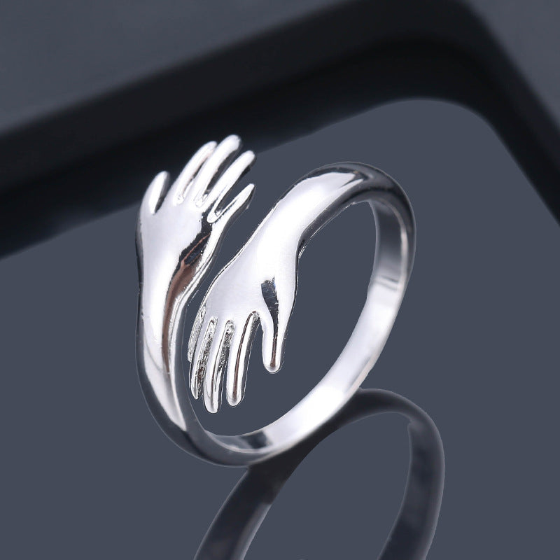 Cute two-hand ring