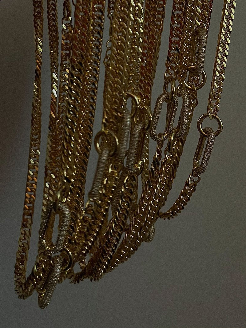Vintage Niche Ladies Diamond Geometric Necklace