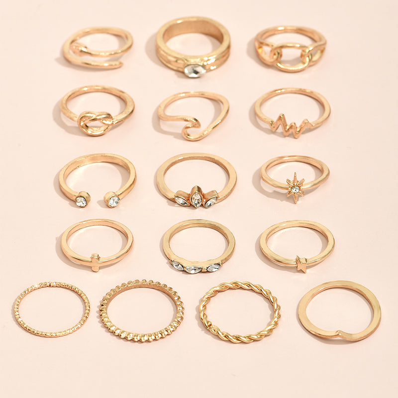 Metal Ring Set Women