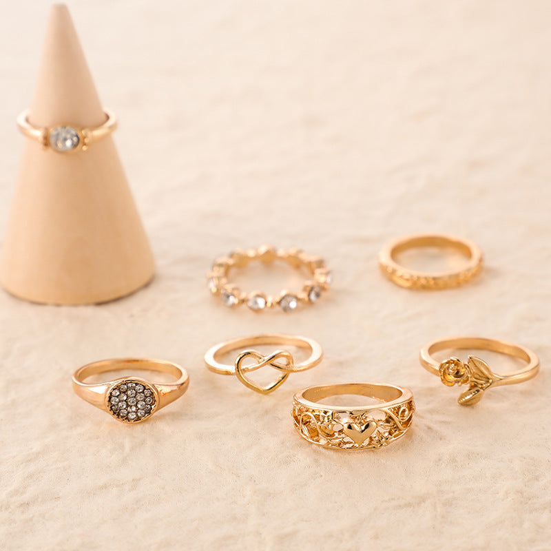 Diamond Love Ring Set