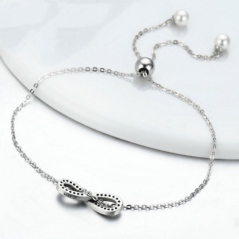 Sterling Silver Bracelet Female Personality Diamond Bracelet