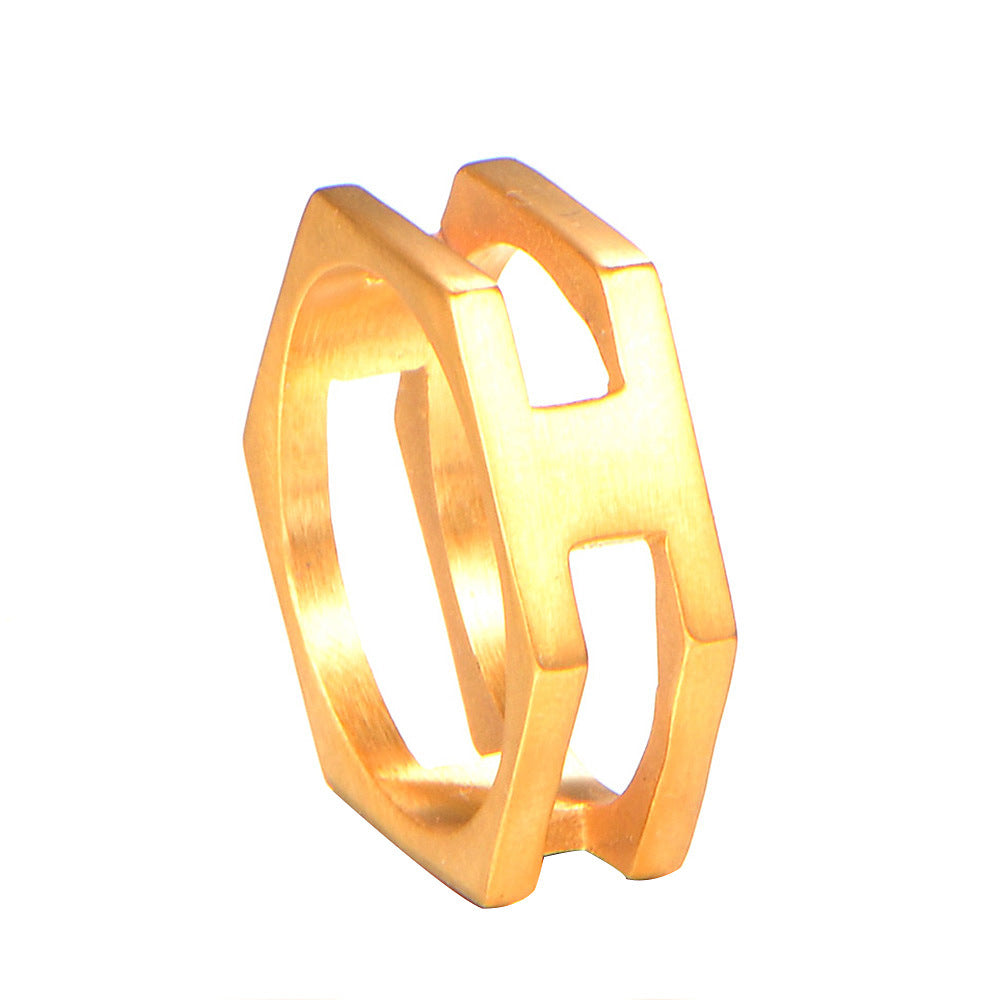Vintage stainless steel ring