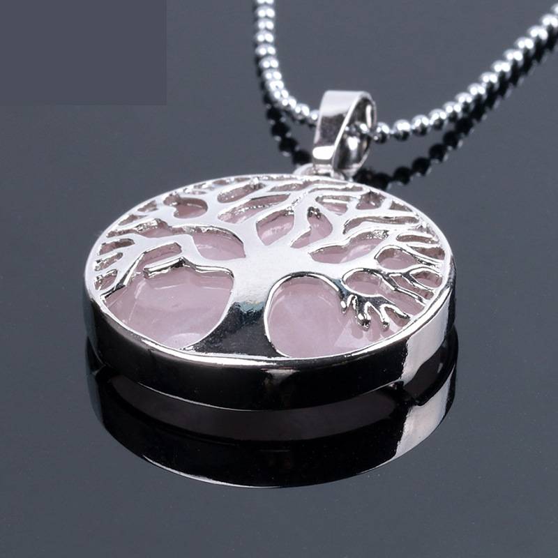 Natural stone pendant Life Tree Necklace