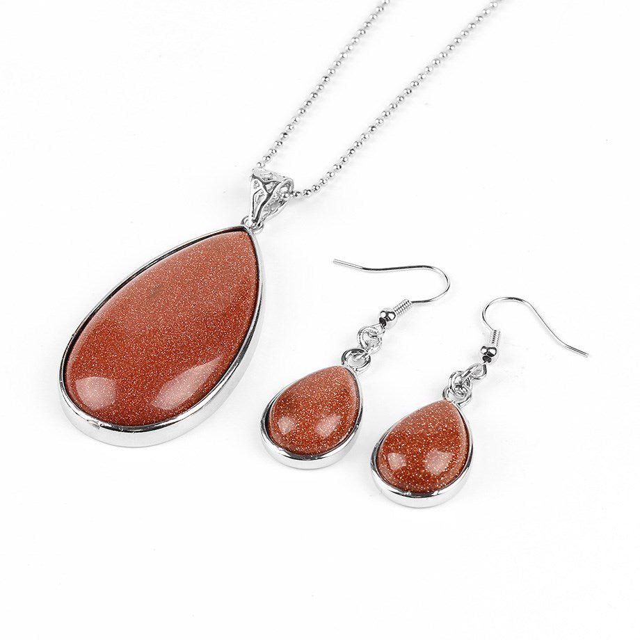 Natural crystal necklace