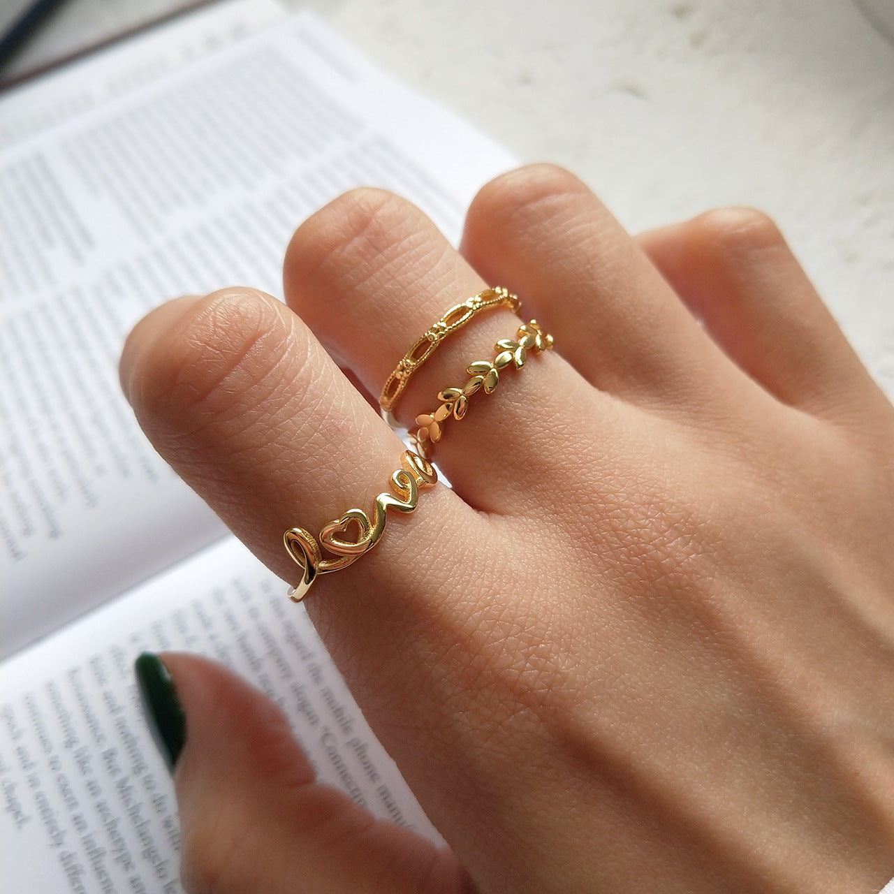 LOVE simple fashion ring