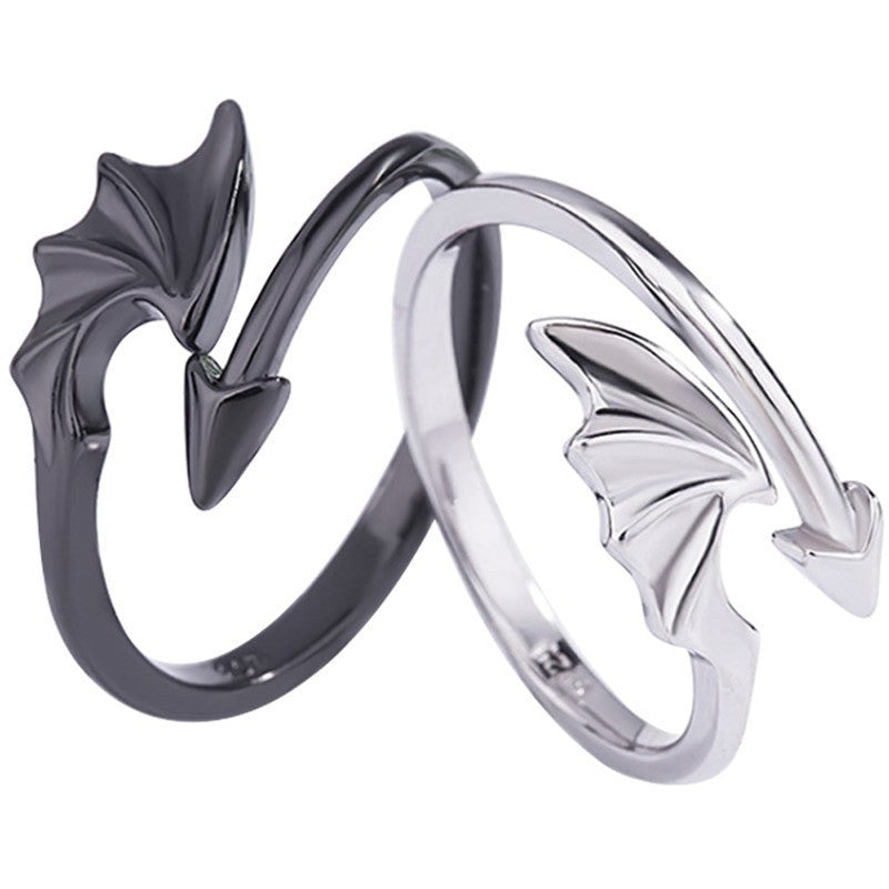 Angel Demon Wing Couple Ring