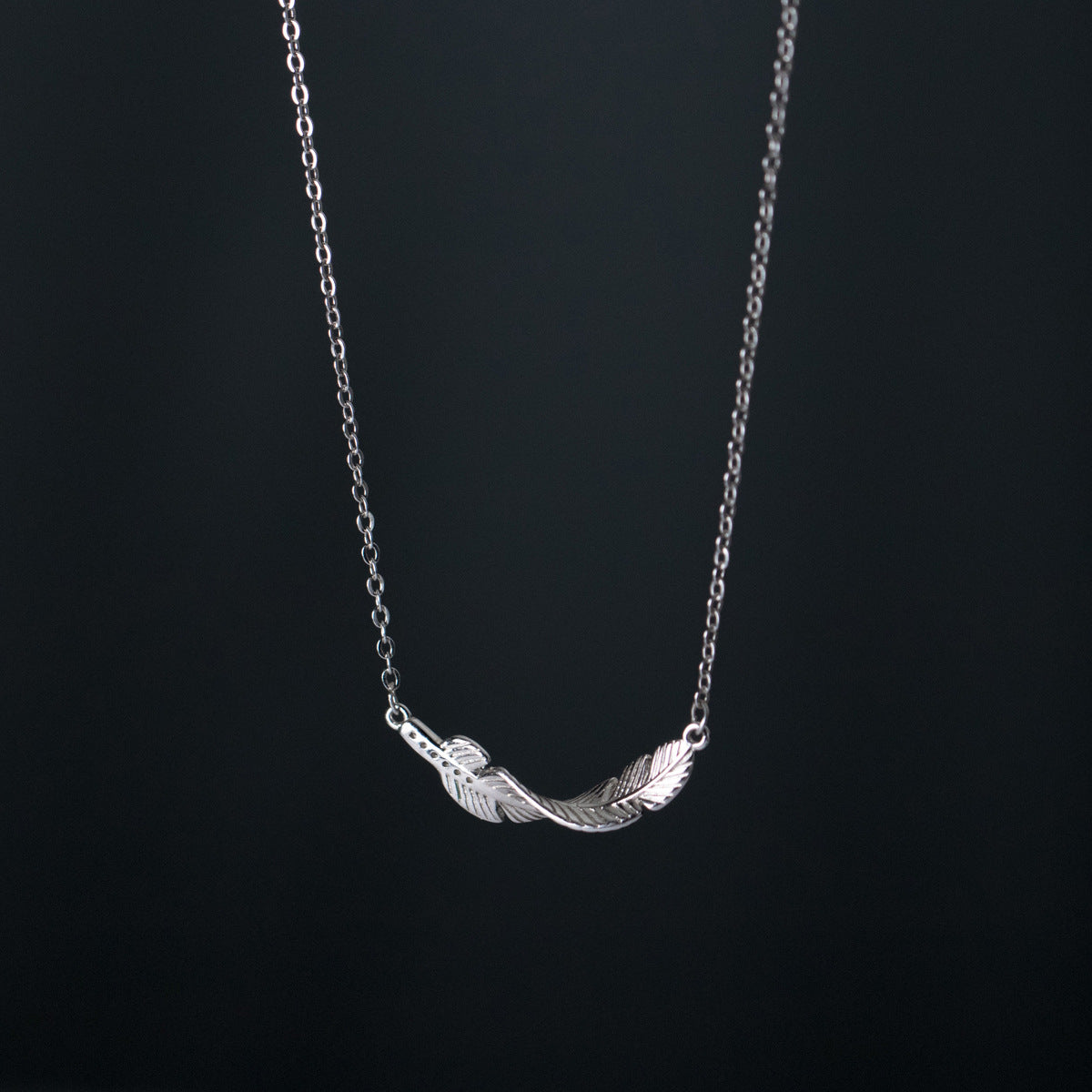Silver Simple Temperament Women's Diamond Necklace