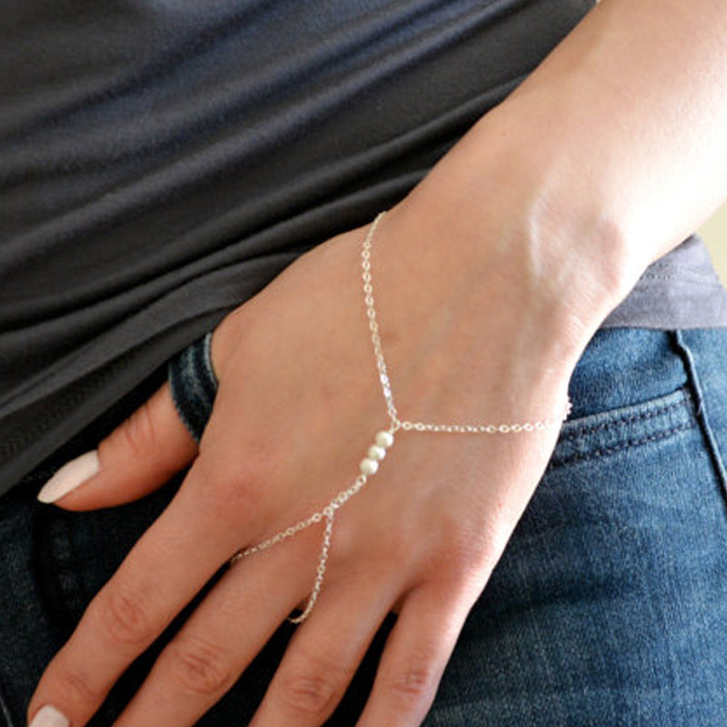 Simple Pearl Linking Bracelet Simple Bracelet