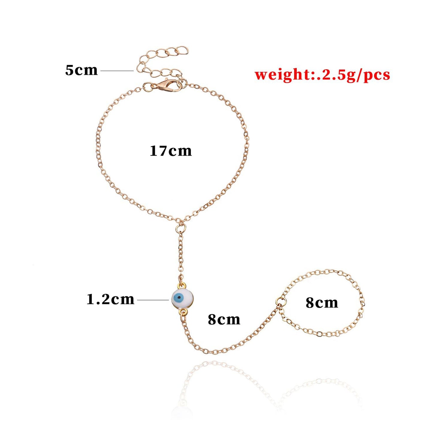Fashionable Women's Bracelet With Diamonds And Fingers