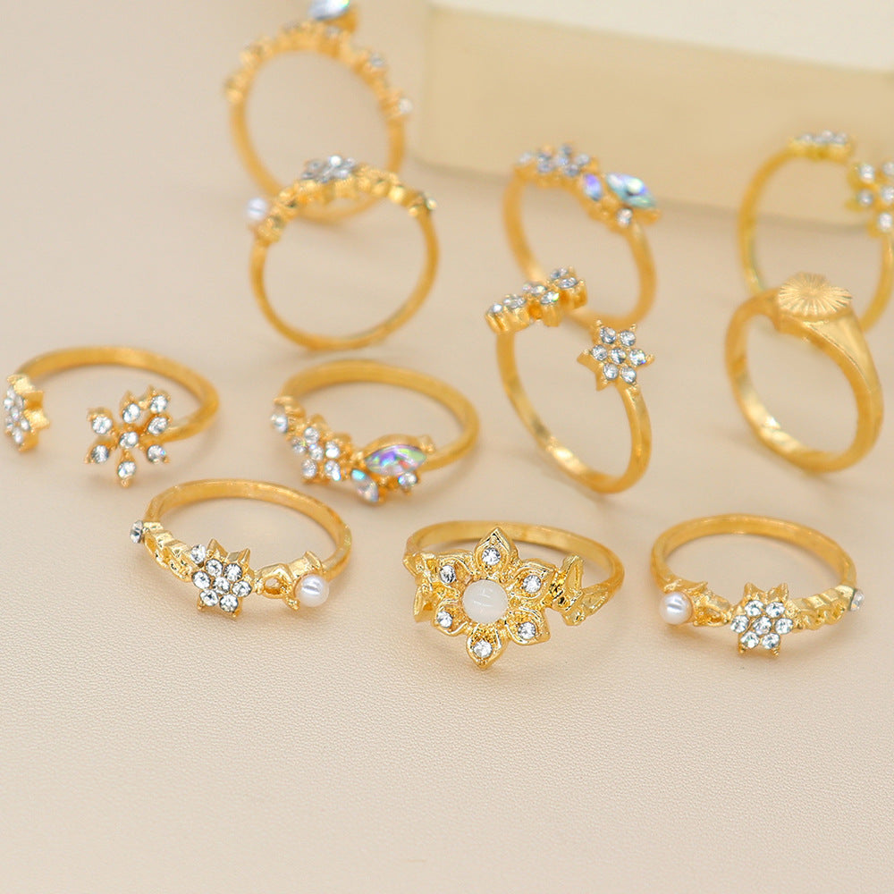 Love gold ring set