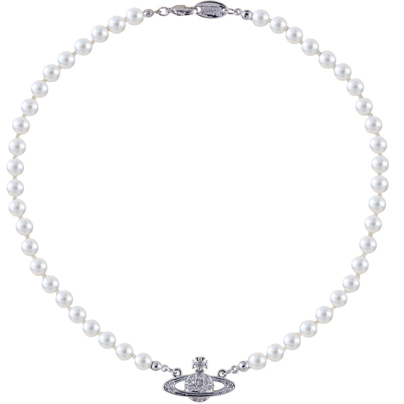 Saturn Pearl Necklace Band