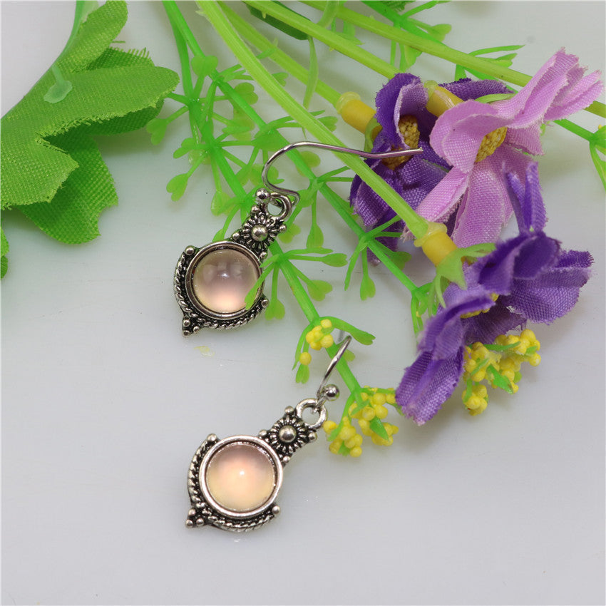 Moonstone vintage earrings
