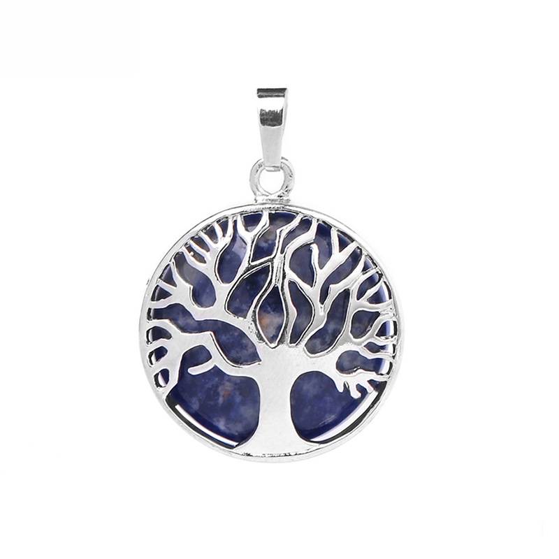 Natural stone pendant Life Tree Necklace
