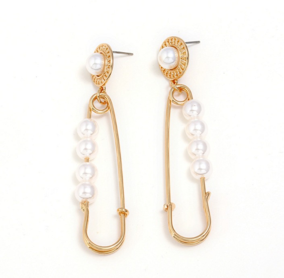 Pearl earrings pin alloy earrings earrings