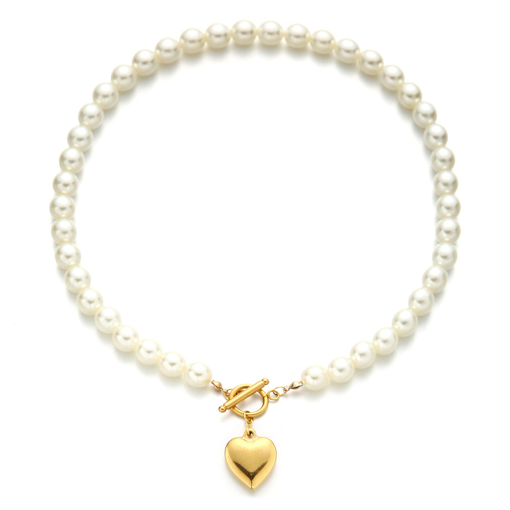 Bracelet Pearl Titanium Steel Necklace