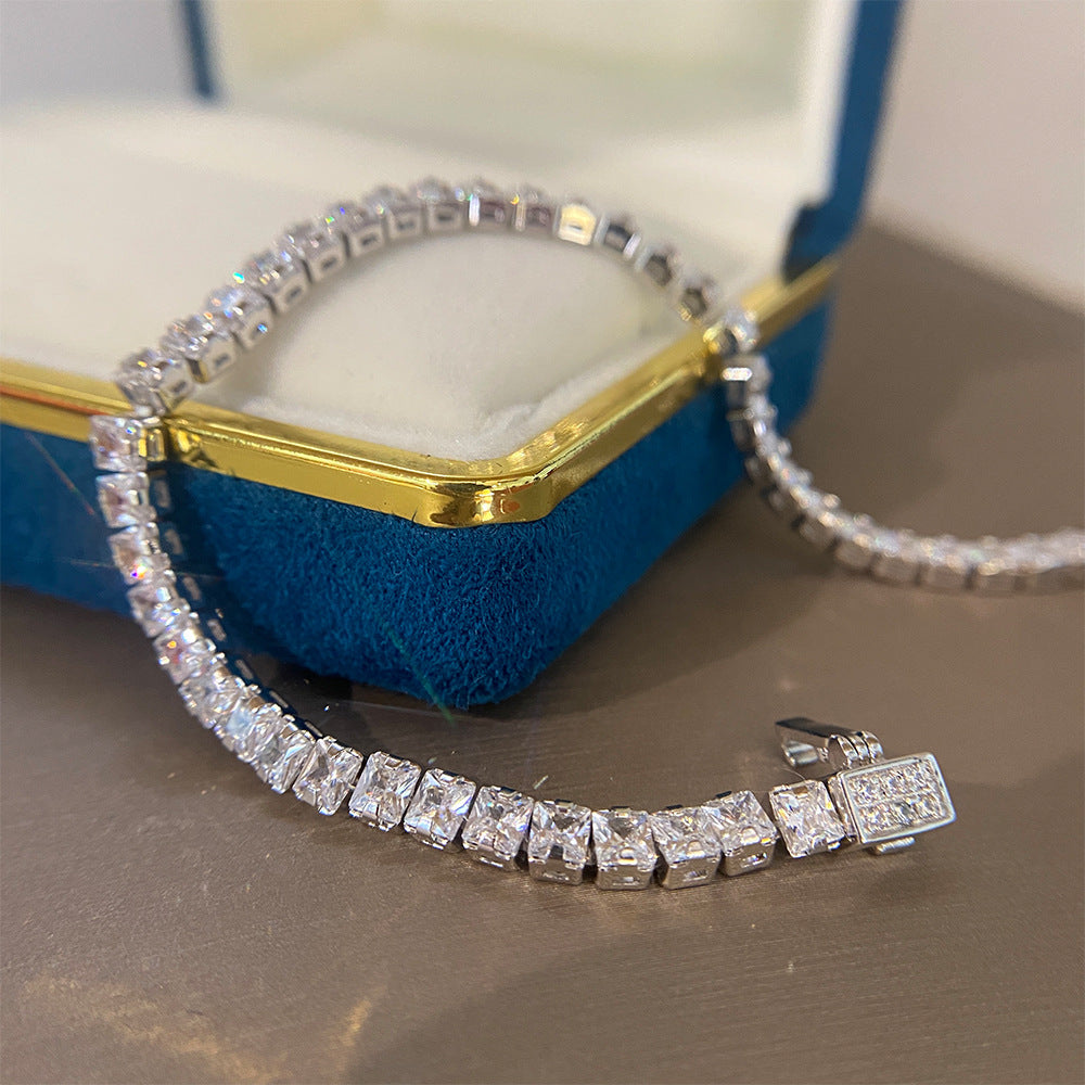 High Carbon Diamond Full Diamond Bracelet