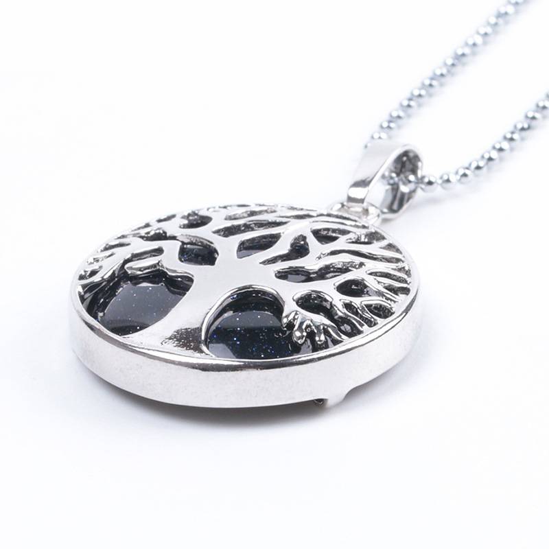 Natural stone pendant Life Tree Necklace