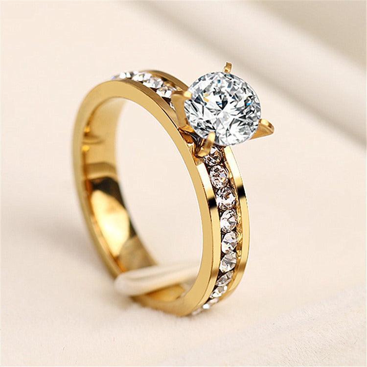 Fashion design full diamond ring