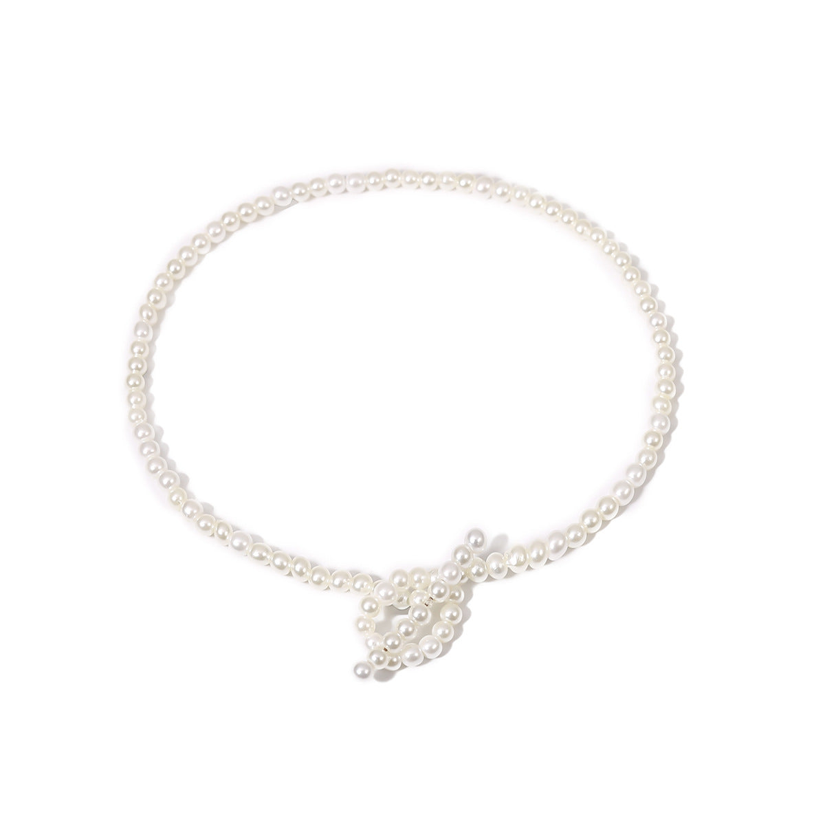 Pearl Geometric Single Layer Necklace