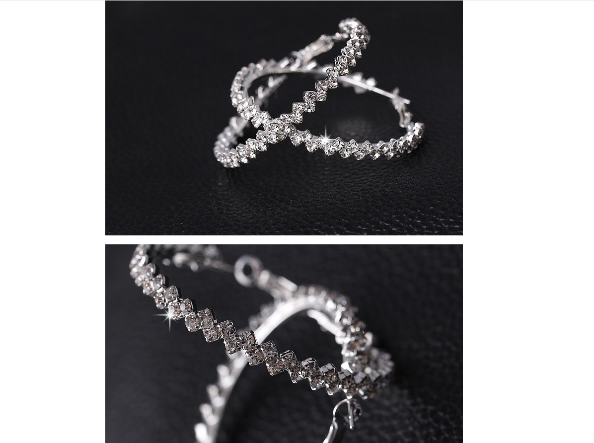 Inner Light Crystal Hoop Earrings