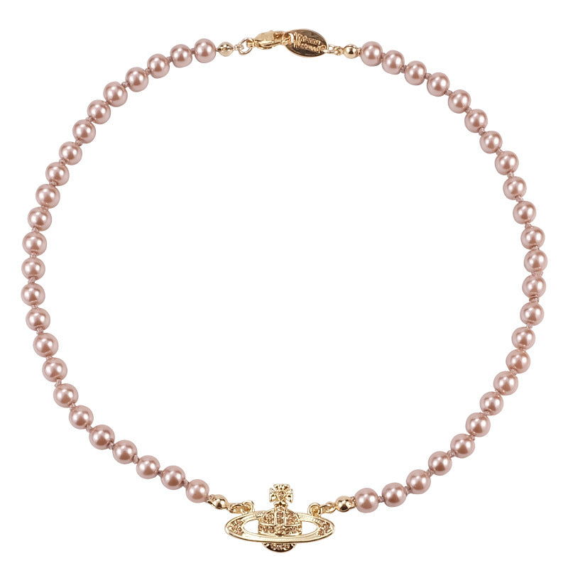 Saturn Pearl Necklace Band