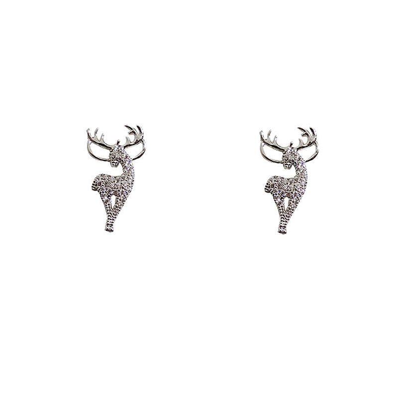Exquisite deer Diamond Earrings
