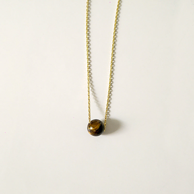 Crystal glass pendant necklace