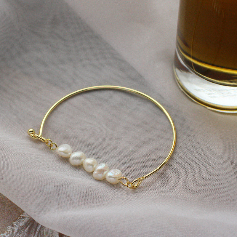 Baroque pearl gentle and simple ladies bracelet