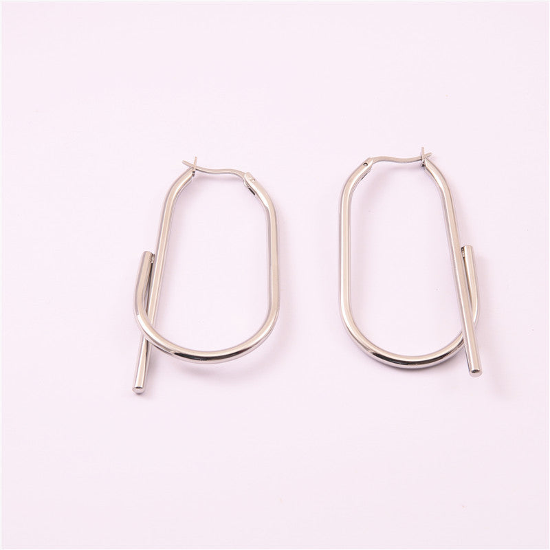 Staggered hoop earrings