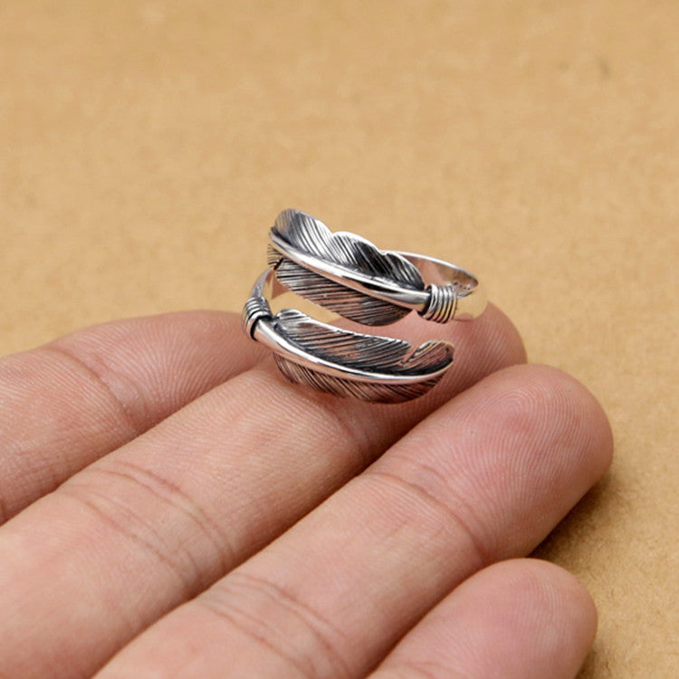Creative feather ring