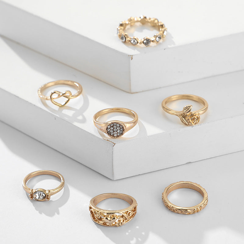 Diamond Love Ring Set
