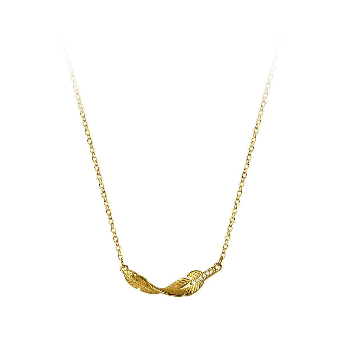 Silver Simple Temperament Women's Diamond Necklace