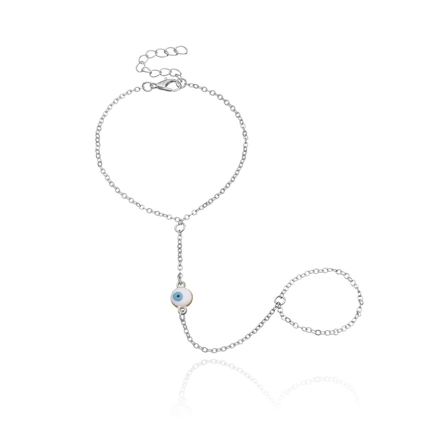 Fashionable Women's Bracelet With Diamonds And Fingers