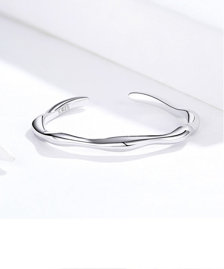 Irregular silver ring