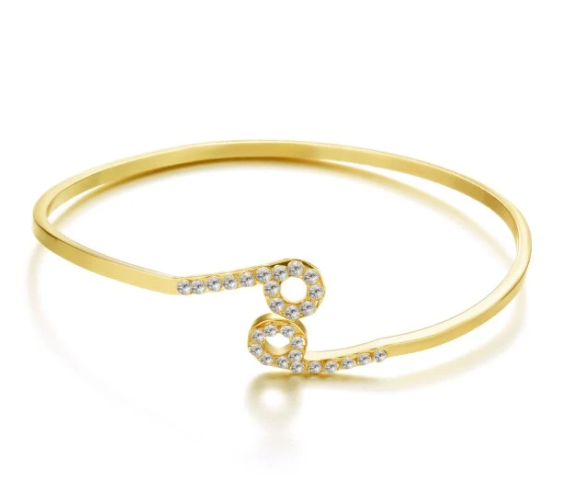 Cross-border Hot Sale Twelve Constellation Paper Card Series Symbol Bangle