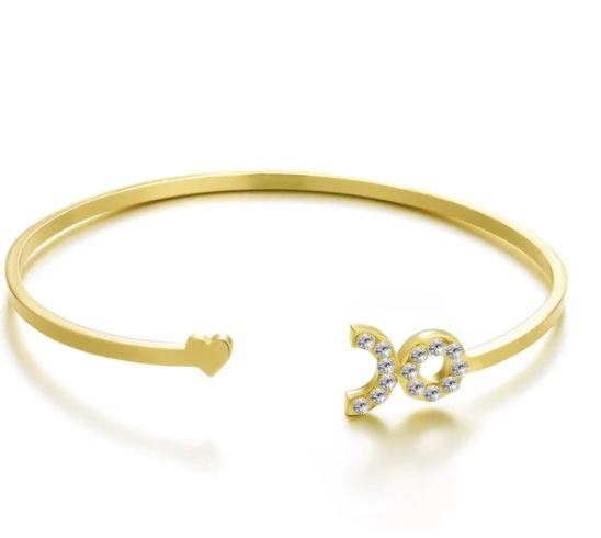 Cross-border Hot Sale Twelve Constellation Paper Card Series Symbol Bangle