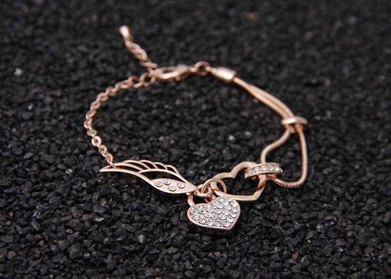 Diamond Wing Bracelet